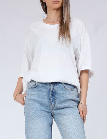 Tricou Oversize Only, alb