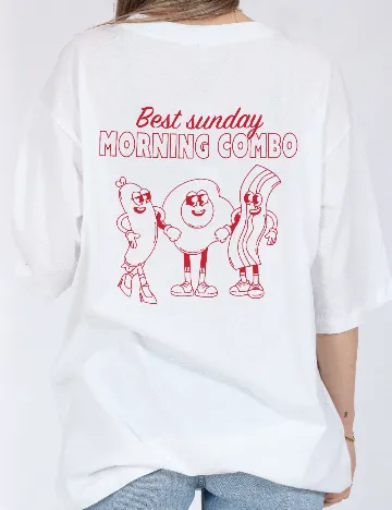 Tricou Oversize Only, alb