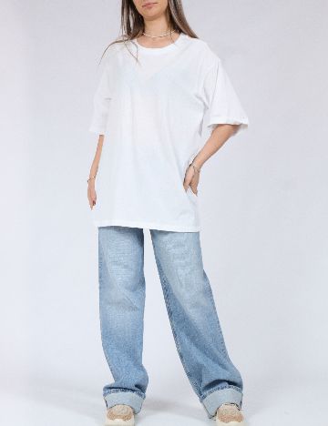 Tricou Oversize Only, alb