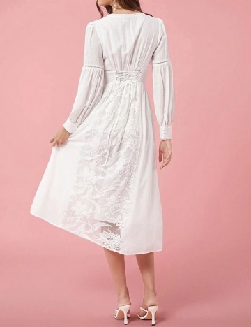 Rochie medie SHEIN, alb