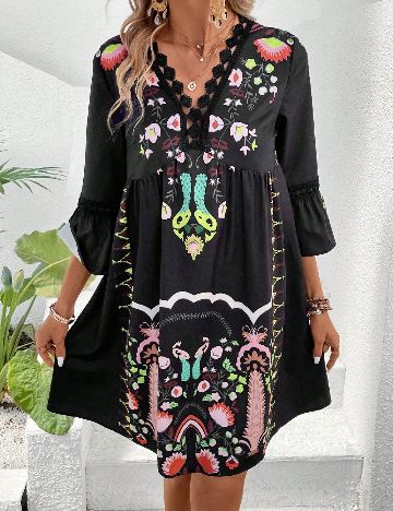 Rochie scurta Emery Rose, negru