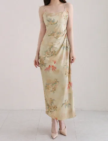 Rochie lunga Dazy, floral print
