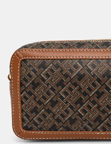 Geanta Tommy Hilfiger, maro/negru
