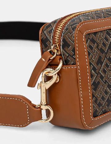 Geanta Tommy Hilfiger, maro/negru