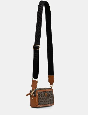 Geanta Tommy Hilfiger, maro/negru
