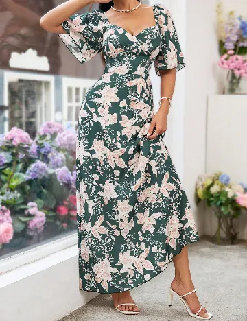 Rochie lunga SHEIN, verde