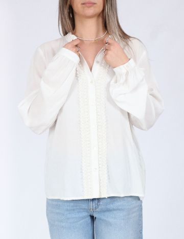 Camasa Pieces, alb