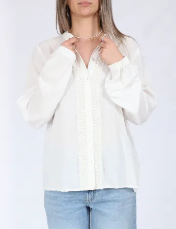 Camasa Pieces, alb