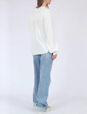 Camasa Pieces, alb