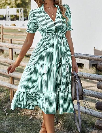 Rochie medie SHEIN, verde