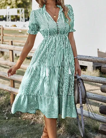 Rochie medie SHEIN, verde