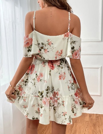 Rochie scurta SHEIN, crem