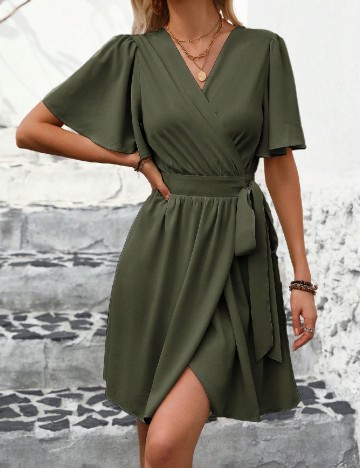 Rochie scurta SHEIN, verde