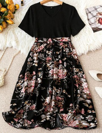 Rochie medie SHEIN CURVE, negru