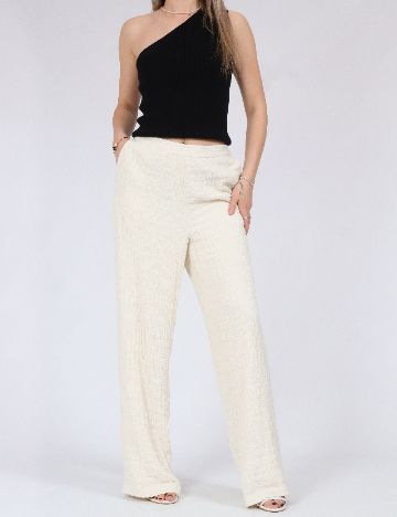 Pantaloni Vero Moda, alb