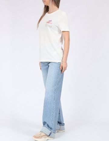 Tricou Only, alb