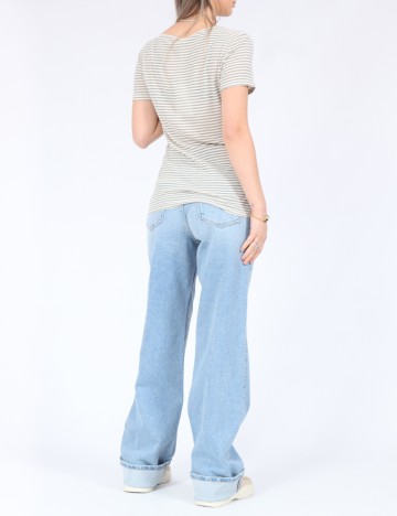 Tricou Only, crem