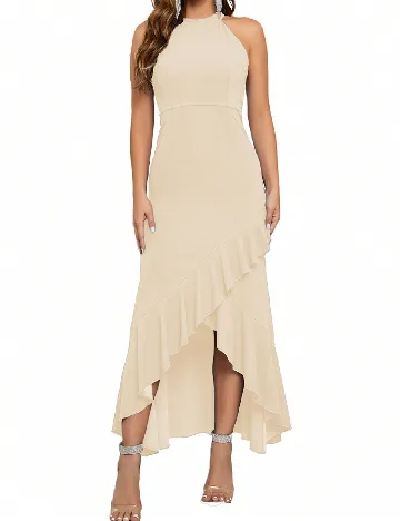 Rochie lunga SHEIN, crem