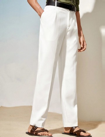 Pantaloni SHEIN, alb