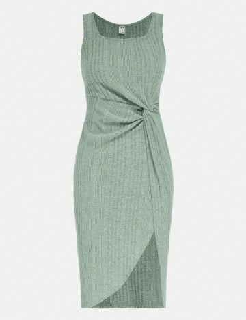 Rochie medie Shein Kids, verde