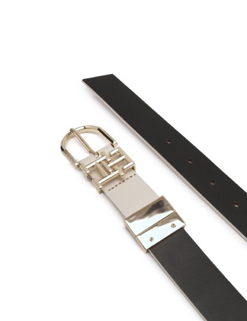 Curea Tommy Hilfiger, crem/negru