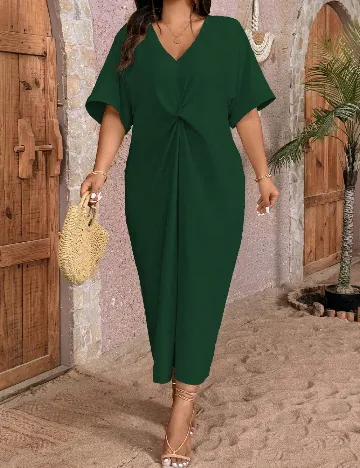 Rochie lunga SHEIN CURVE, verde
