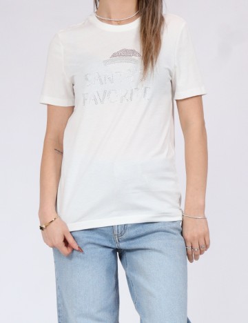 Tricou Only, alb