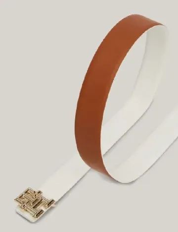Curea Tommy Hilfiger, alb/maro