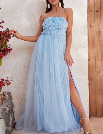 Rochie lunga Giffniseti, albastru