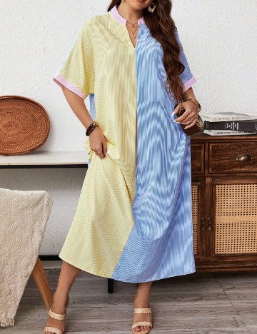 Rochie lunga SHEIN CURVE, mix culori