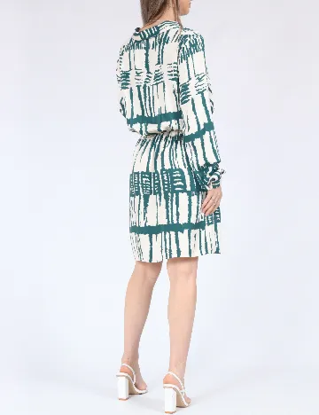 Rochie scurta Vero Moda, alb/verde Alb
