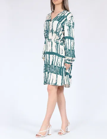 Rochie scurta Vero Moda, alb/verde Alb