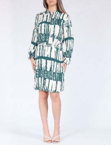 Rochie scurta Vero Moda, alb/verde