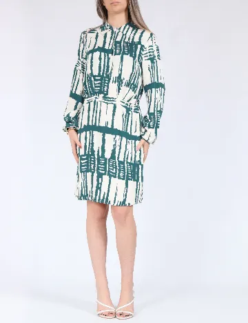 Rochie scurta Vero Moda, alb/verde Alb