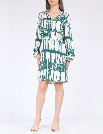 Rochie scurta Vero Moda, alb/verde Alb