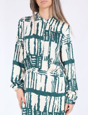 Rochie scurta Vero Moda, alb/verde