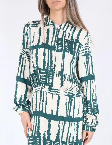 Rochie scurta Vero Moda, alb/verde Alb