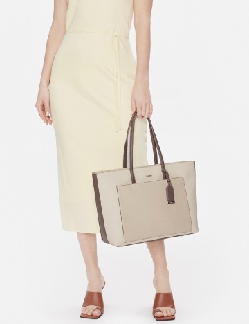 Geanta Calvin Klein, bej