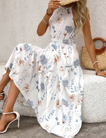 Rochie medie SHEIN, alb