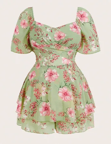 Salopeta SHEIN CURVE, verde