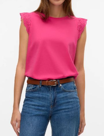 Tricou Vero Moda, roz