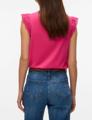 Tricou Vero Moda, roz