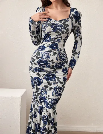 Rochie lunga SHEIN, floral print