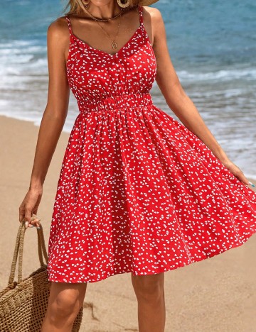Rochie scurta SHEIN, rosu