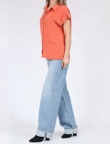 Camasa Vero Moda, portocaliu Portocaliu