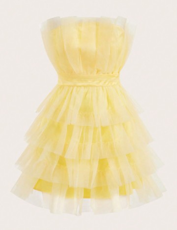 Rochie scurta SHEIN, galben