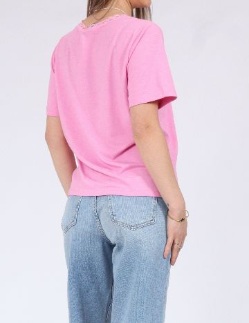 Tricou Pieces, roz
