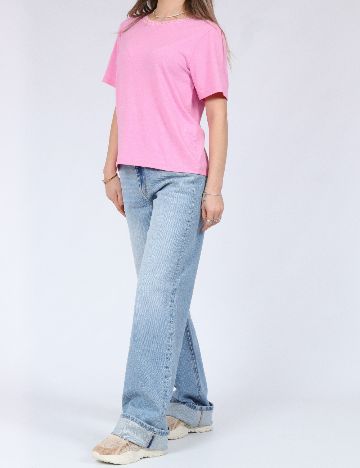 Tricou Pieces, roz