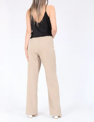 Pantaloni Vero Moda, bej Crem