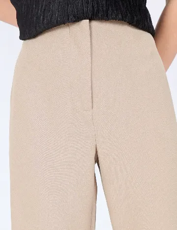 Pantaloni Vero Moda, bej Crem